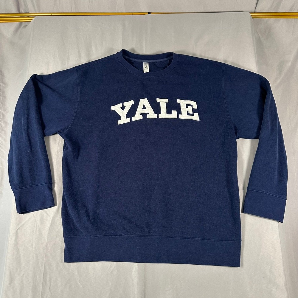 ZooZatz Yale University Crewneck Sweatshirt Mens XL Navy Blue Pullover Fleece